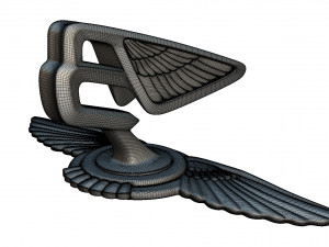 bentley hood ornament 6 Model 3D