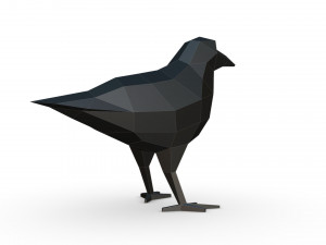 crow figure 3D Print Model