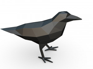 crow figure 3D Print Model