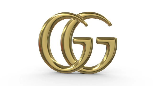 gucci logo 3D Model .c4d .max .obj .3ds .fbx .stl .blend
