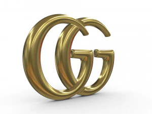 gucci logo 3D Model
