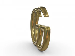 gucci logo 3D Model