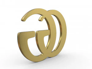 gucci logo 3D Model