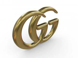gucci logo 3D Model