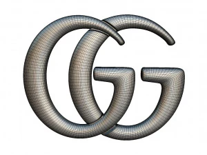 gucci logo 3D Model