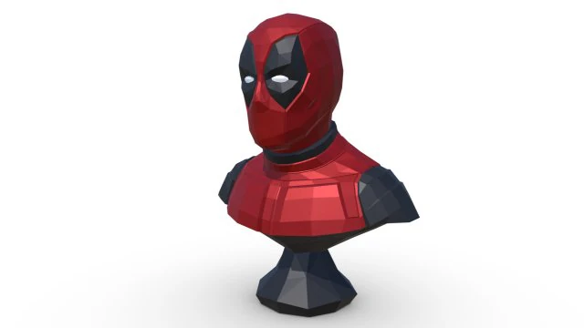 figura do Deadpool Modelo de Impressão 3D .c4d .max .obj .3ds .fbx .stl .blend 