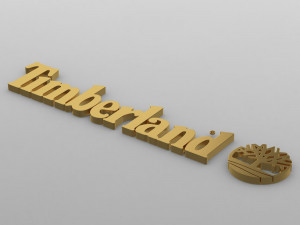 timberland logo Model 3D