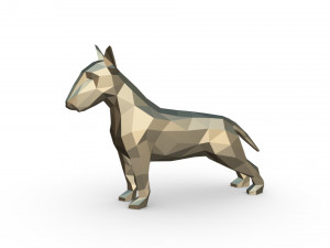 bull terrier figure Modelo de impresión 3D