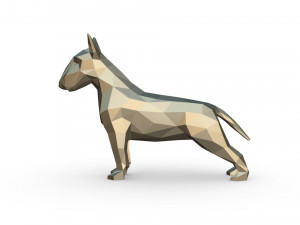 bull terrier figure 3D Принт Модель