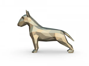 bull terrier figure 3D Print Model