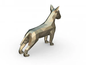 bull terrier figure 3D Print Model