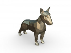 bull terrier figure 3D Принт Модель