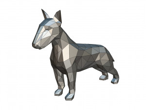 bull terrier figure 3D Принт Модель