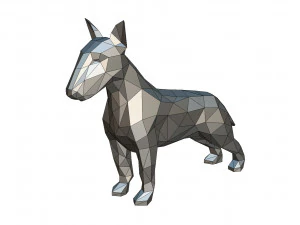 bull terrier figure 3D Print Model