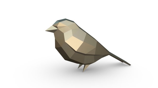 sparrow figure 3D 프린트 모델 .c4d .max .obj .3ds .fbx .stl .blend 