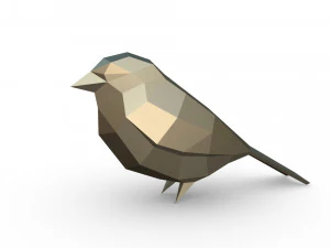 figura del passero Modello di stampa 3D