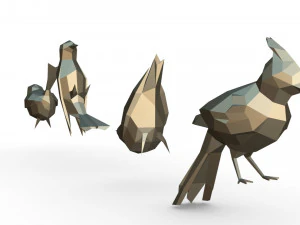 figura di uccelli Modello di stampa 3D
