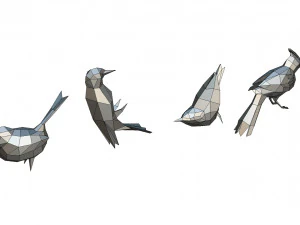 figura di uccelli Modello di stampa 3D