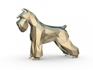 schnauzer dog figure 3D Print Model