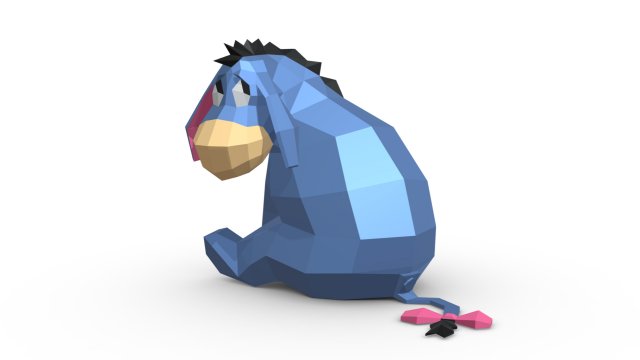 donkey figure 3D Принт Модель .c4d .max .obj .3ds .fbx .stl .blend 