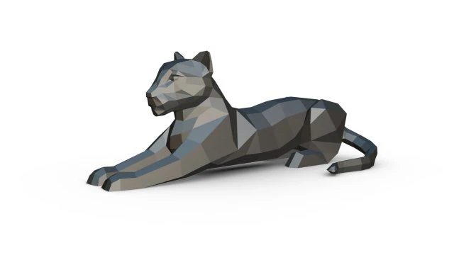 figura de leopardo Modelo de Impressão 3D .c4d .max .obj .3ds .fbx .stl .blend 