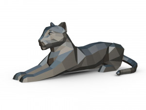 leopard figure Modelo de impresión 3D
