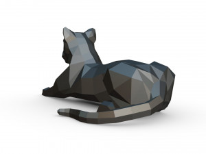 leopard figure 3D 打印模型