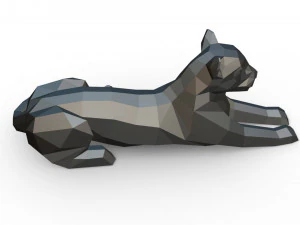 figura de leopardo Modelo de Impressão 3D