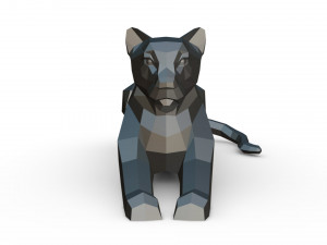 leopard figure 3D 打印模型