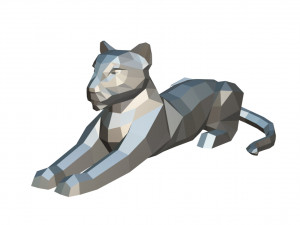 leopard figure 3D 打印模型