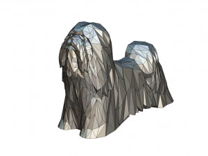 figura di lhasa apso Modello di stampa 3D