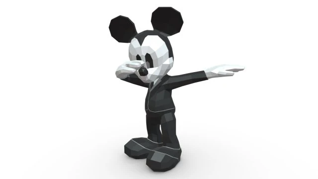 mickey mouse figure 3D Print Model .c4d .max .obj .3ds .fbx .stl .blend 