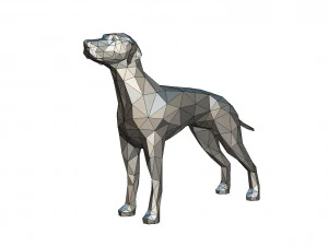 figura dalmata Modello di stampa 3D