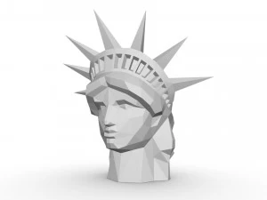 &ouml;zg&uuml;rl&uuml;k heykeli kafası 3D Baskı Modeli