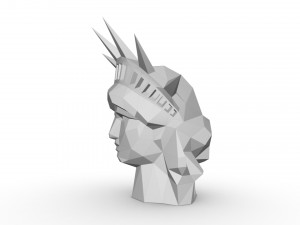 statue of liberty head 3D 프린트 모델