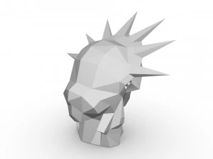 statue of liberty head 3D Print Model