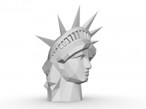statue of liberty head 3D 프린트 모델