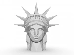 statue of liberty head 3D Print Model