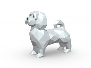 maltese dog 2 3D Print Model