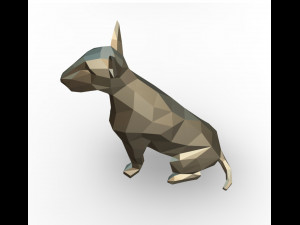 bull terrier figure 3D-Druckmodell
