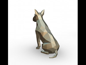 bull terrier figure 3D-Druckmodell