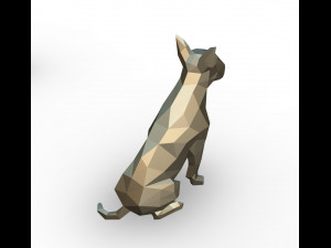bull terrier figure 3D-Druckmodell