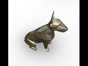 bull terrier figure 3D-Druckmodell