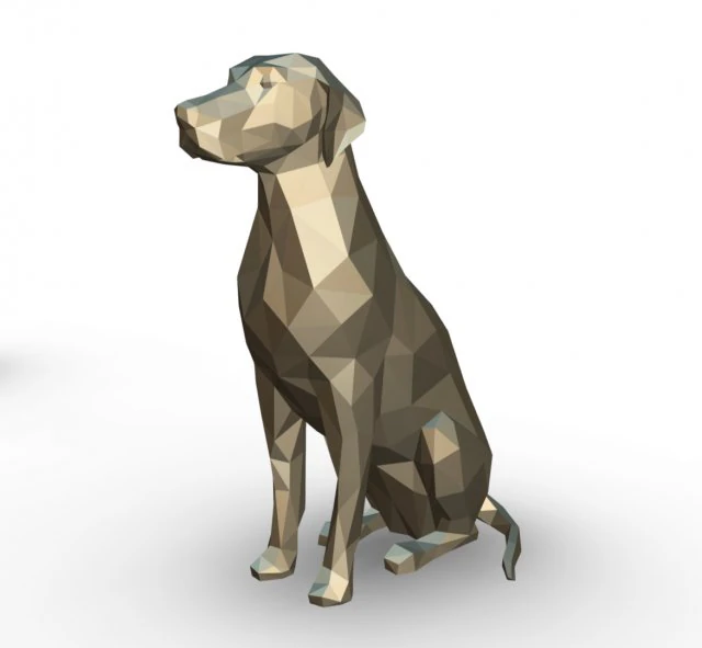 dalmatian figure 3D Print Model .c4d .max .obj .3ds .fbx .stl .blend 