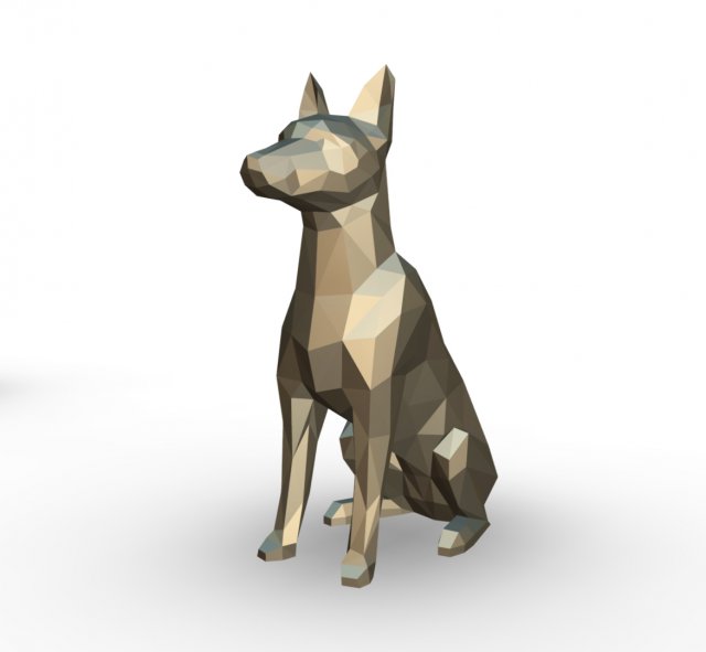 Pinscher figure Modelo de impresión 3D .c4d .max .obj .3ds .fbx .stl .blend 