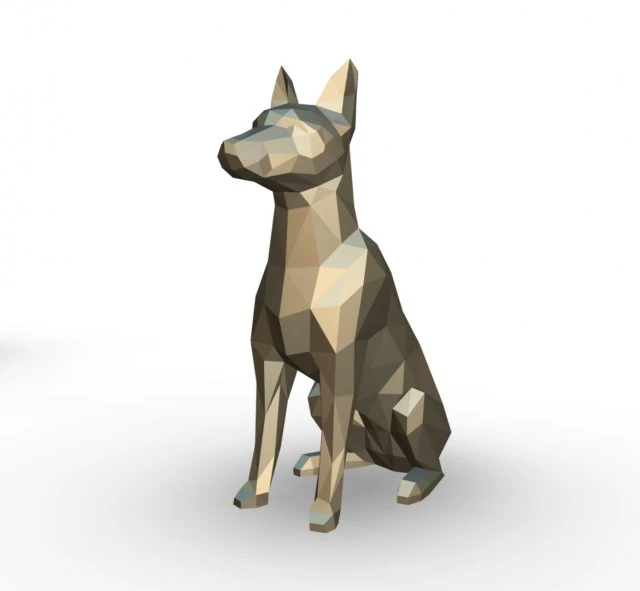 Figura del Pinscher Modello di stampa 3D .c4d .max .obj .3ds .fbx .stl .blend 