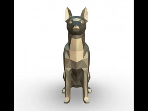 Figura del Pinscher Modello di stampa 3D