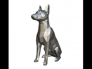 Figura del Pinscher Modello di stampa 3D
