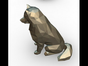 Samoyed figure 3D Print Model