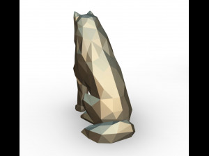 Samoyed figure 3D Print Model
